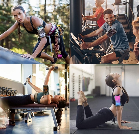 Running Armband for iPhone 13 Mini/iPhone 12 Mini/SE 2020/11 Pro/XS/X/8/7/6 Plus - Picture 2 of 6